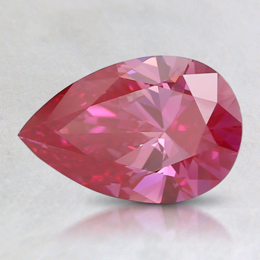 1.02 Ct. Fancy Vivid Pink Pear Lab Created Diamond