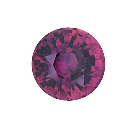 7.6mm Cognac Round Sapphire