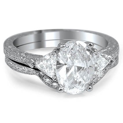 Modern Diamond Vintage Ring | Gianetta Set | Brilliant Earth