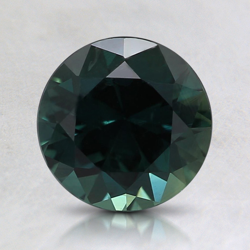 7.1mm Unheated Teal Round Australian Sapphire