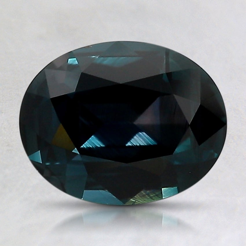 8.5x6.7mm Teal Oval Sapphire