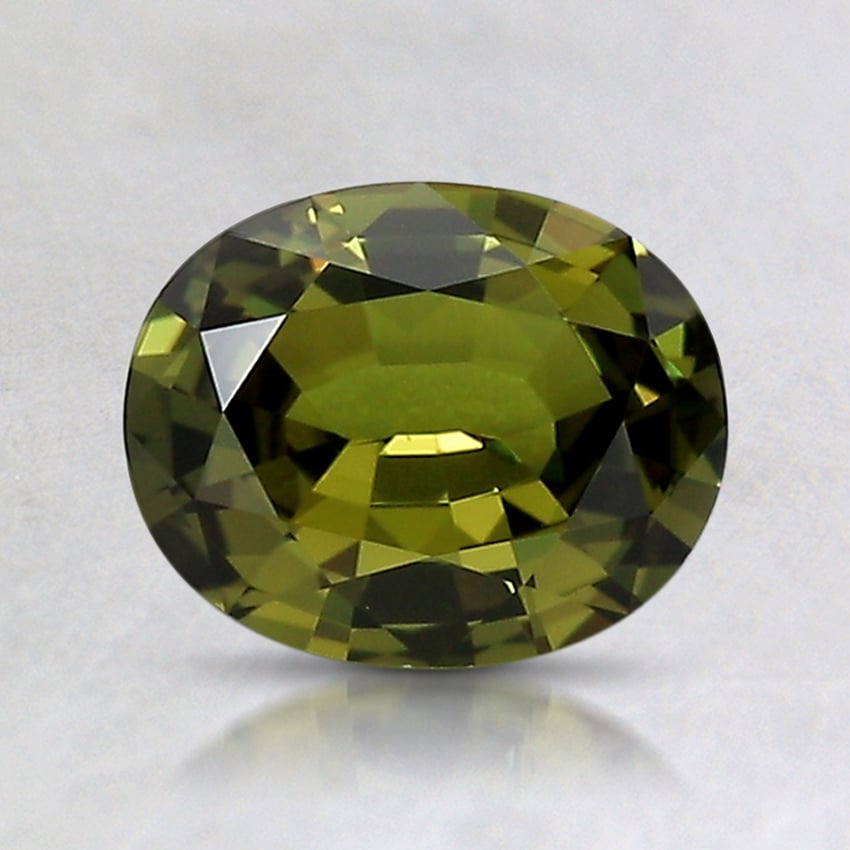 7.2x5.8mm Unheated Yellow Oval Australian Sapphire