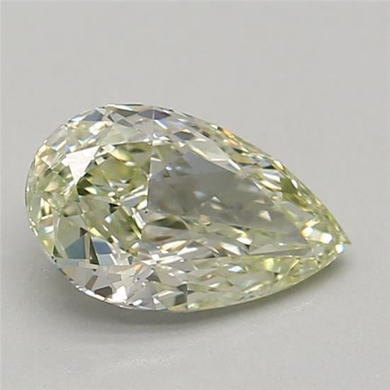 0.88 Ct. Fancy Light Green Pear Lab Grown Diamond