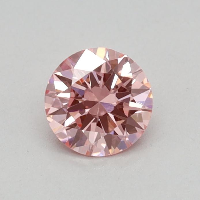 0.31 Ct. Fancy Vivid Pink Round Lab Grown Diamond