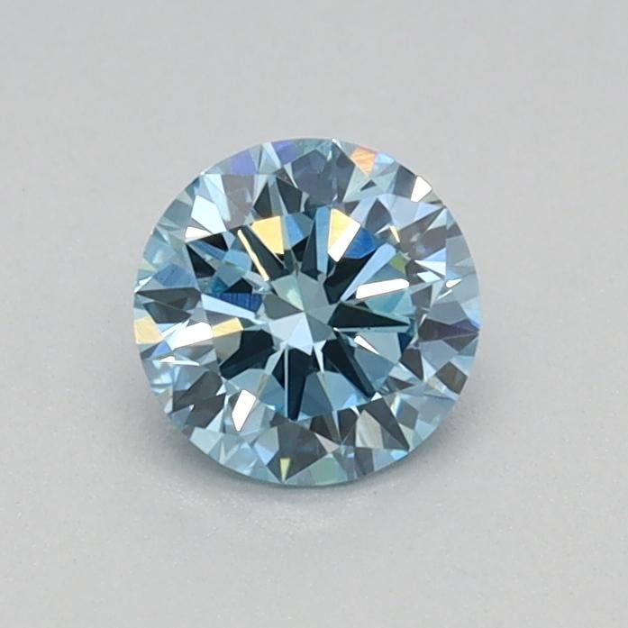 0.37 Ct. Fancy Vivid Blue Round Lab Grown Diamond