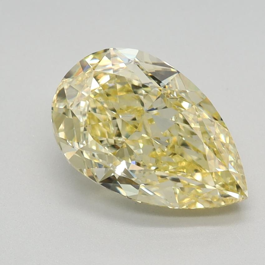 2.05 Ct. Fancy Intense Yellow Pear Lab Grown Diamond