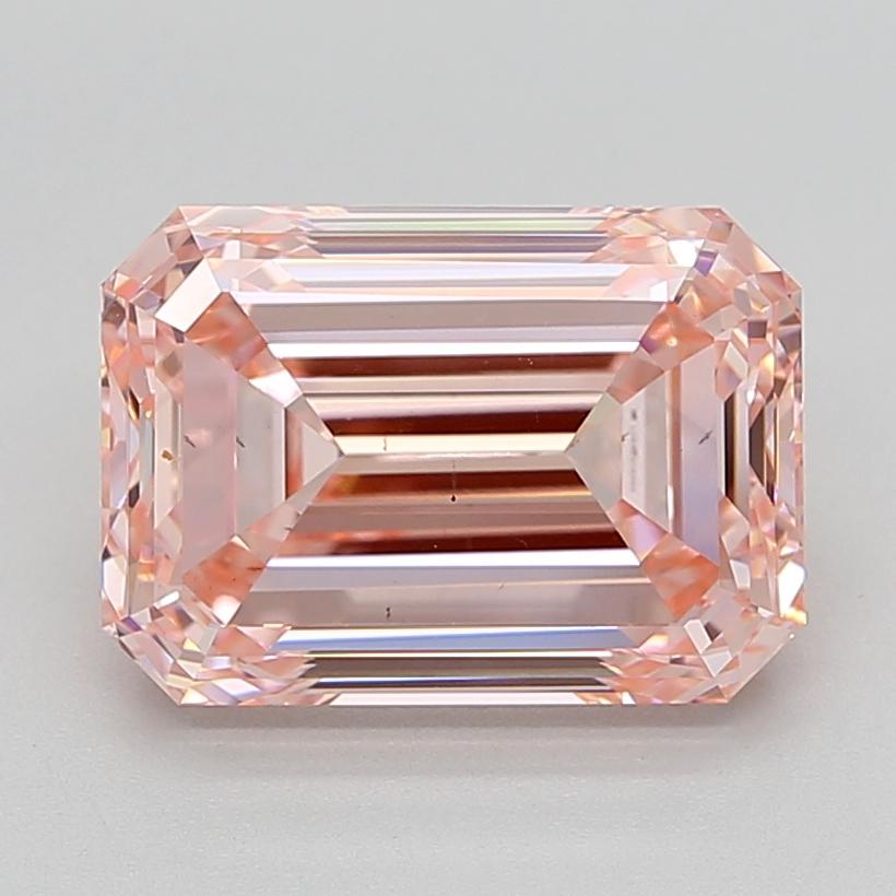 6.02 Ct. Fancy Intense  Pink Emerald Lab Grown Diamond