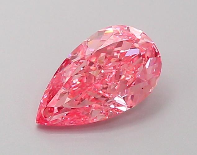 1.16 Ct. Fancy Vivid  Pink Pear Lab Grown Diamond