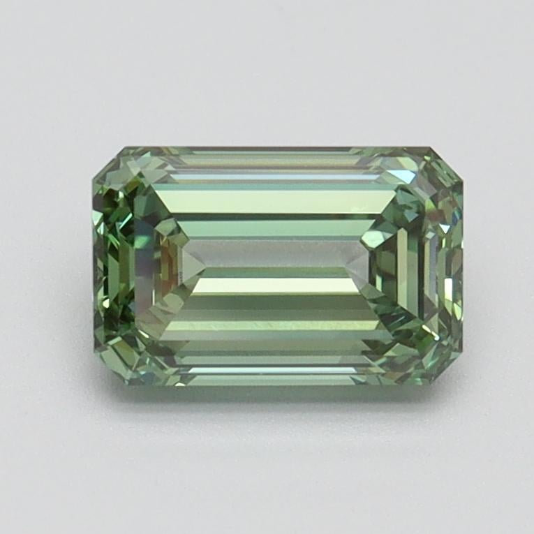 1.03 Ct. Fancy Vivid Pacific Green Emerald Lab Grown Diamond