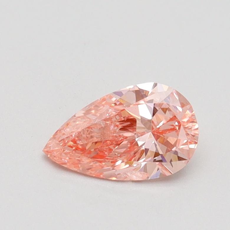 0.51 Ct. Fancy Intense Pink Pear Lab Grown Diamond