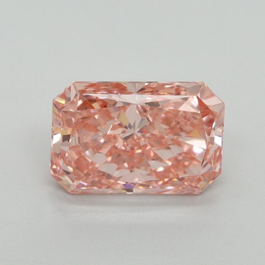 2.50 Ct. Fancy Vivid Pink Radiant Lab Grown Diamond