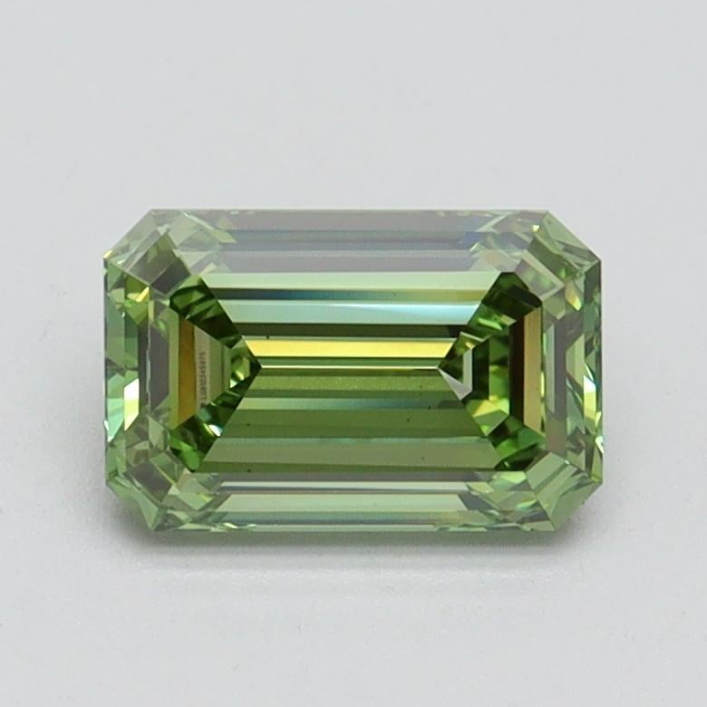 1.11 Ct. Fancy Vivid Green Emerald Lab Grown Diamond