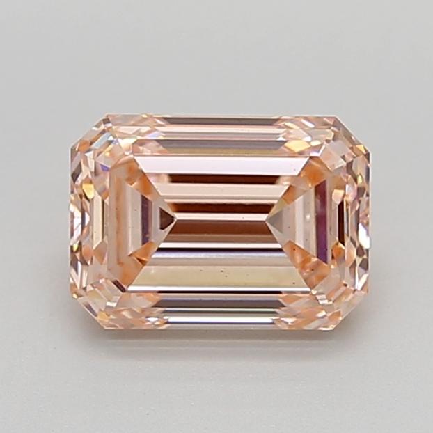 1.88 Ct. Fancy Intense Orangy Pink Emerald Lab Grown Diamond