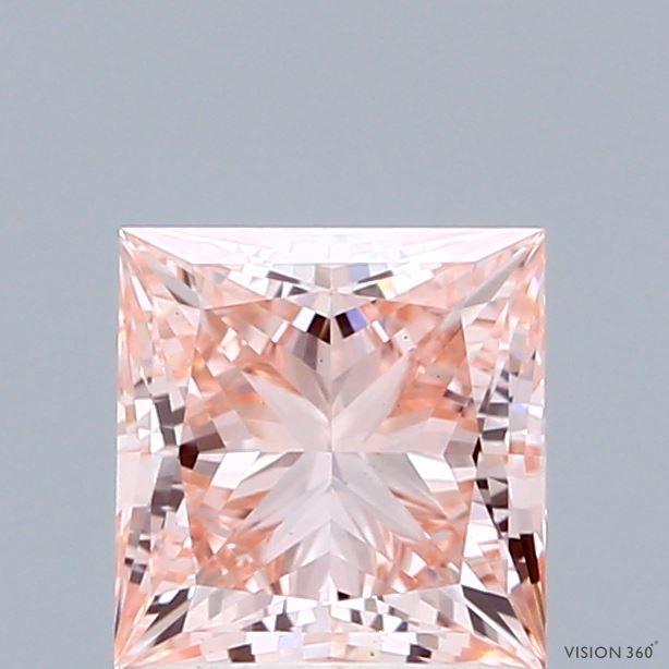1.41 Ct. Fancy Intense  Pink Princess Lab Grown Diamond