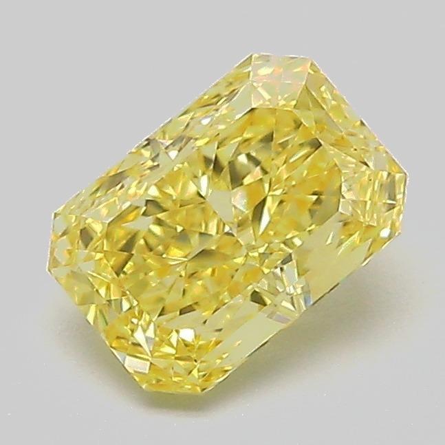 1.08 Ct. Fancy Vivid Yellow Radiant Lab Grown Diamond