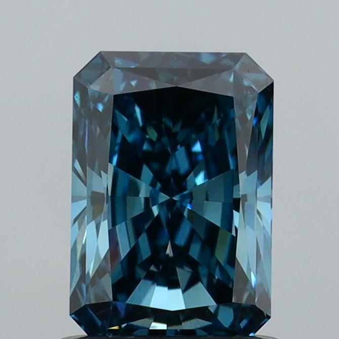 1.03 Ct. Fancy Deep Greenish Blue Radiant Lab Grown Diamond