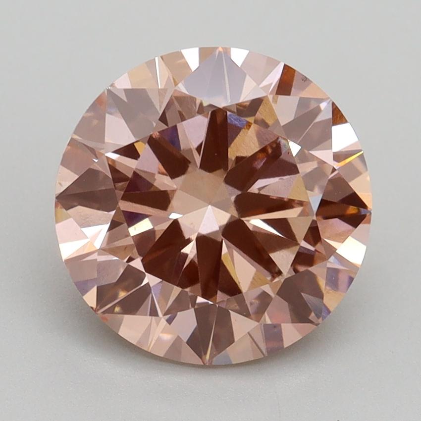 3.00 Ct. Fancy Intense Pink Round Lab Grown Diamond