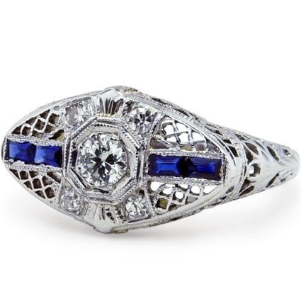 Art Nouveau Diamond Vintage Ring