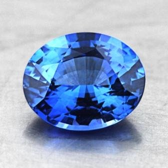8.2x6.7mm Blue Oval Sapphire