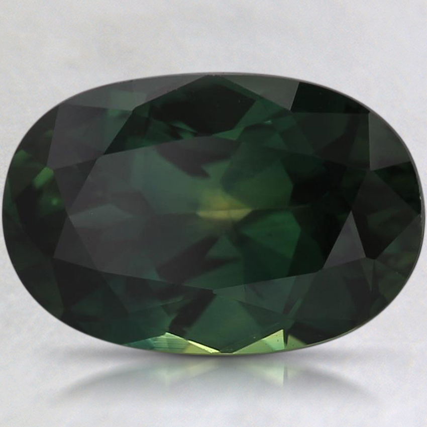10.8x7.2mm Unheated Teal Modified Oval Australian Sapphire