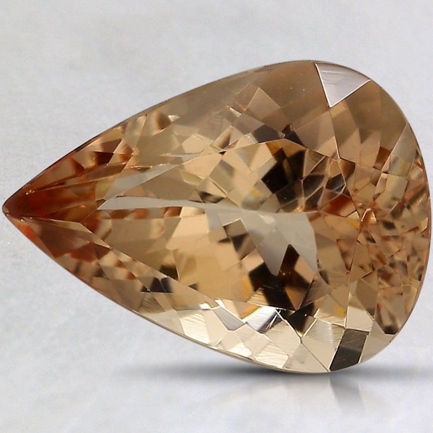 14.2x10.4mm Unheated Orange Pear Oregon Sunstone