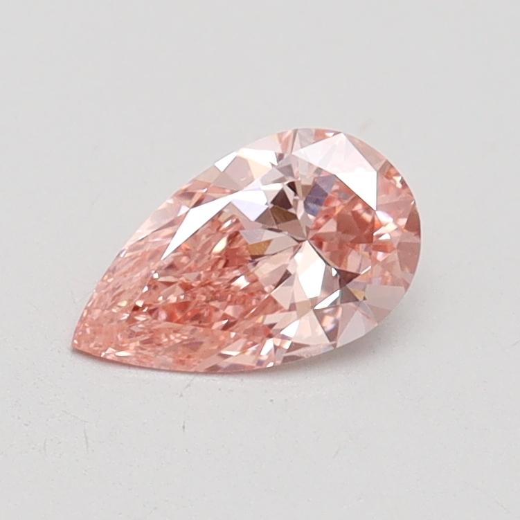 0.45 Ct. Fancy Intense Pink Pear Lab Grown Diamond