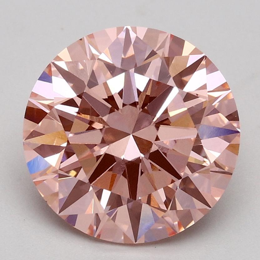 2.23 Ct. Fancy Intense Pink Round Lab Grown Diamond
