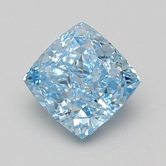 1.04 Ct. Fancy Vivid Blue Cushion Lab Grown Diamond