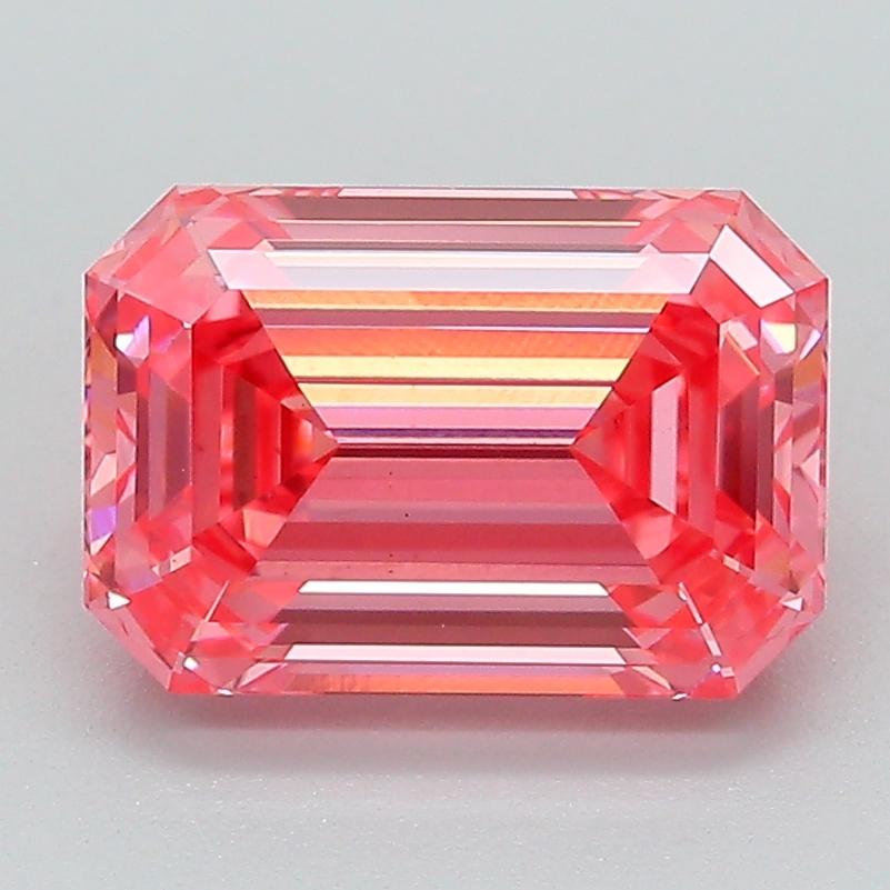 2.62 Ct. Fancy Vivid Pink Emerald Lab Grown Diamond