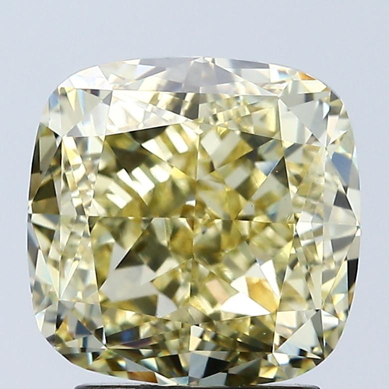 3.27 Ct. Fancy Intense Yellow Cushion Lab Grown Diamond