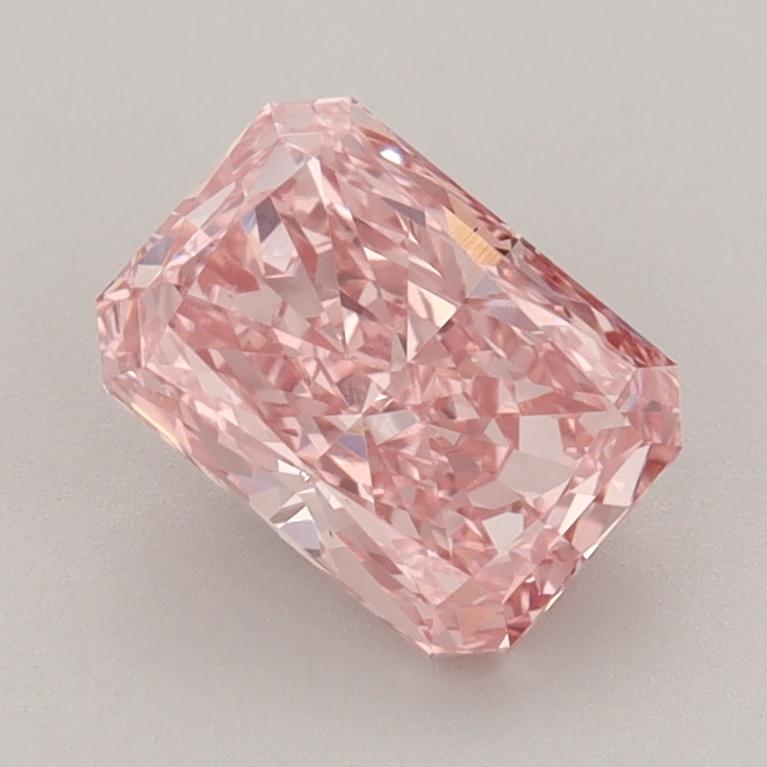 1.52 Ct. Fancy Vivid  Pink Radiant Lab Grown Diamond
