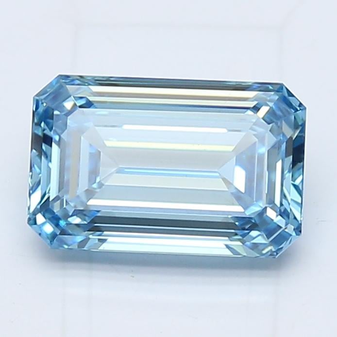 2.10 Ct. Fancy Vivid Blue Emerald Lab Grown Diamond