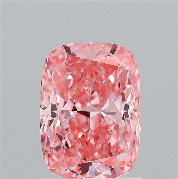 1.51 Ct. Fancy Vivid Pink Cushion Lab Grown Diamond