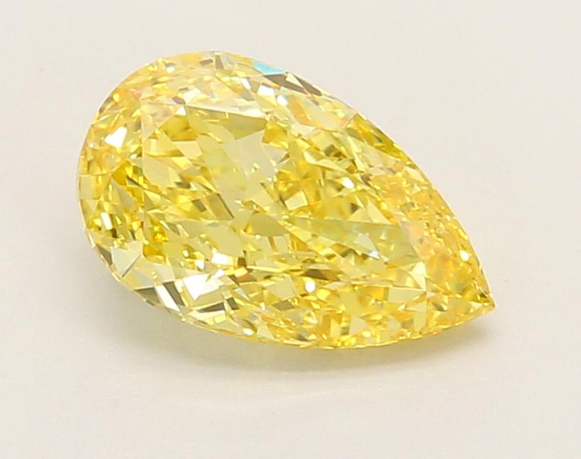 1.60 Ct. Fancy Vivid Yellow Pear Lab Grown Diamond