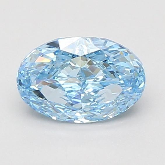 1.03 Ct. Fancy Vivid Blue Oval Lab Grown Diamond