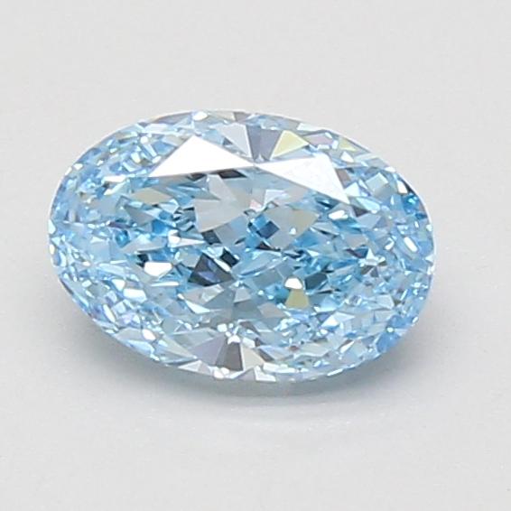 1.03 Ct. Fancy Vivid Blue Oval Lab Grown Diamond