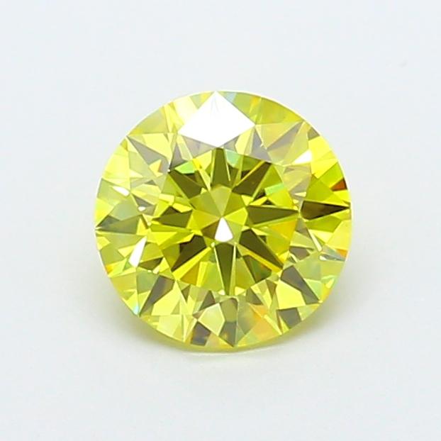 1.18 Ct. Fancy Vivid Yellow Round Lab Grown Diamond