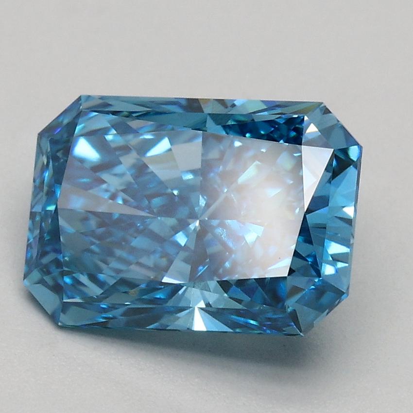 1.80 Ct. Fancy Vivid Blue Radiant Lab Grown Diamond