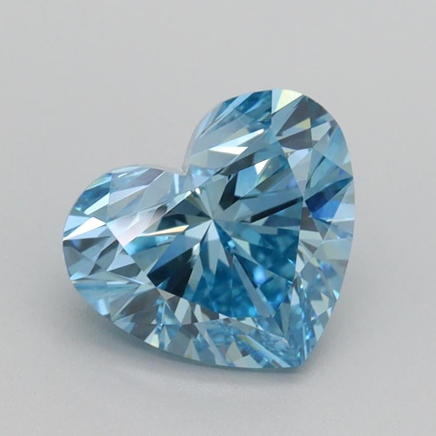2.04 Ct. Fancy Intense Blue Heart Lab Grown Diamond
