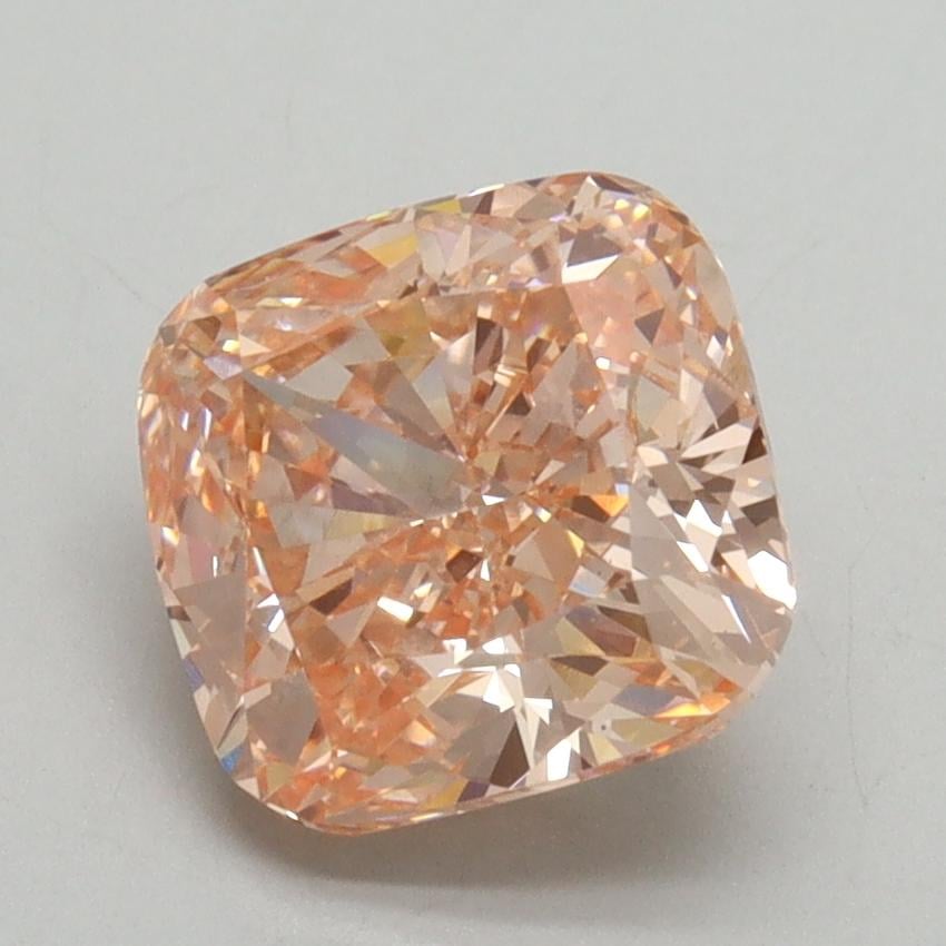 2.52 Ct. Fancy Vivid Pink Cushion Lab Grown Diamond