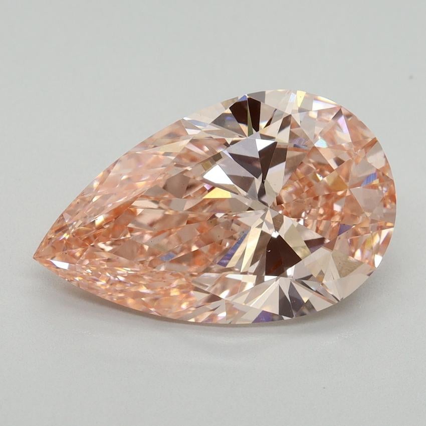 5.05 Ct. Fancy Vivid Pink Pear Lab Grown Diamond