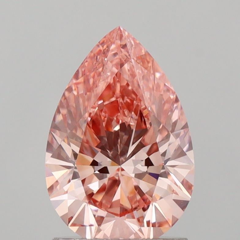 1.54 Ct. Fancy Vivid  Pink Pear Lab Grown Diamond