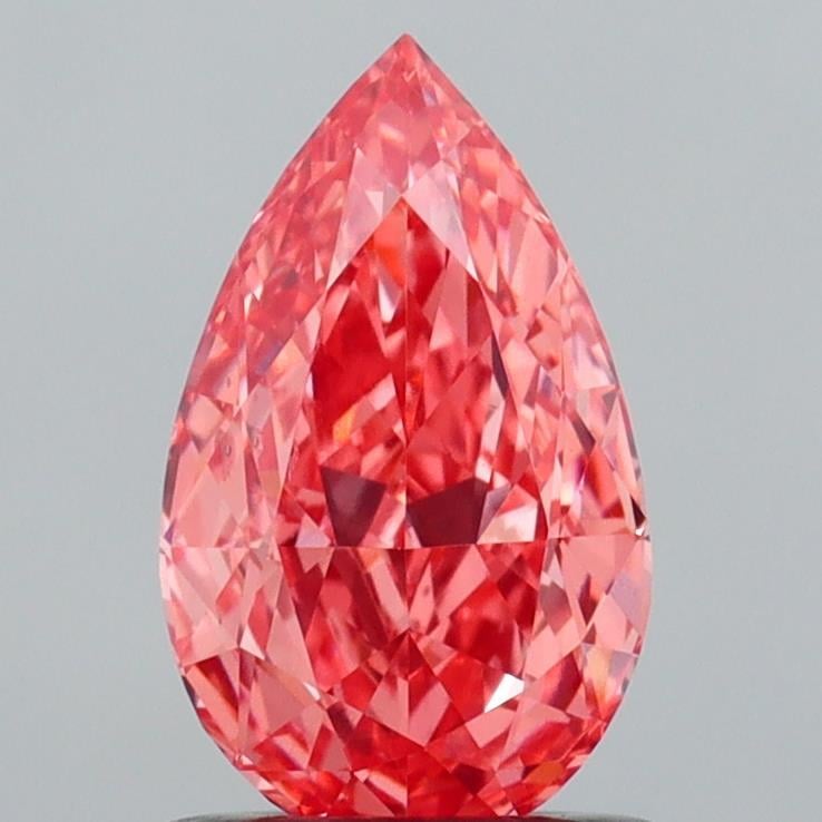 1.04 Ct. Fancy Vivid  Pink Pear Lab Grown Diamond