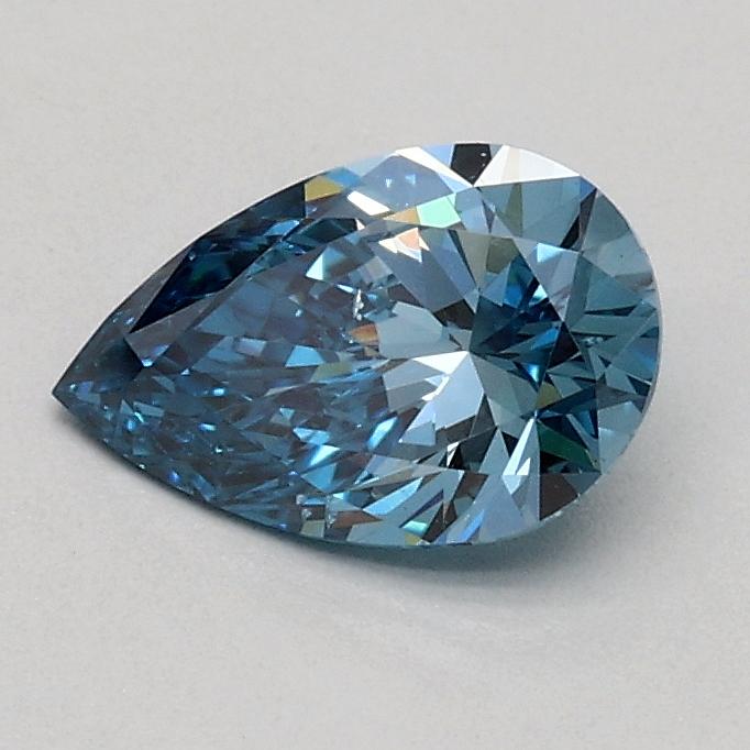 0.51 Ct. Fancy Vivid Blue Pear Lab Grown Diamond