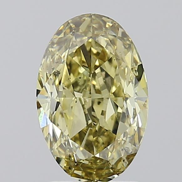 2.00 Ct. Fancy Intense  Yellow Oval Lab Grown Diamond