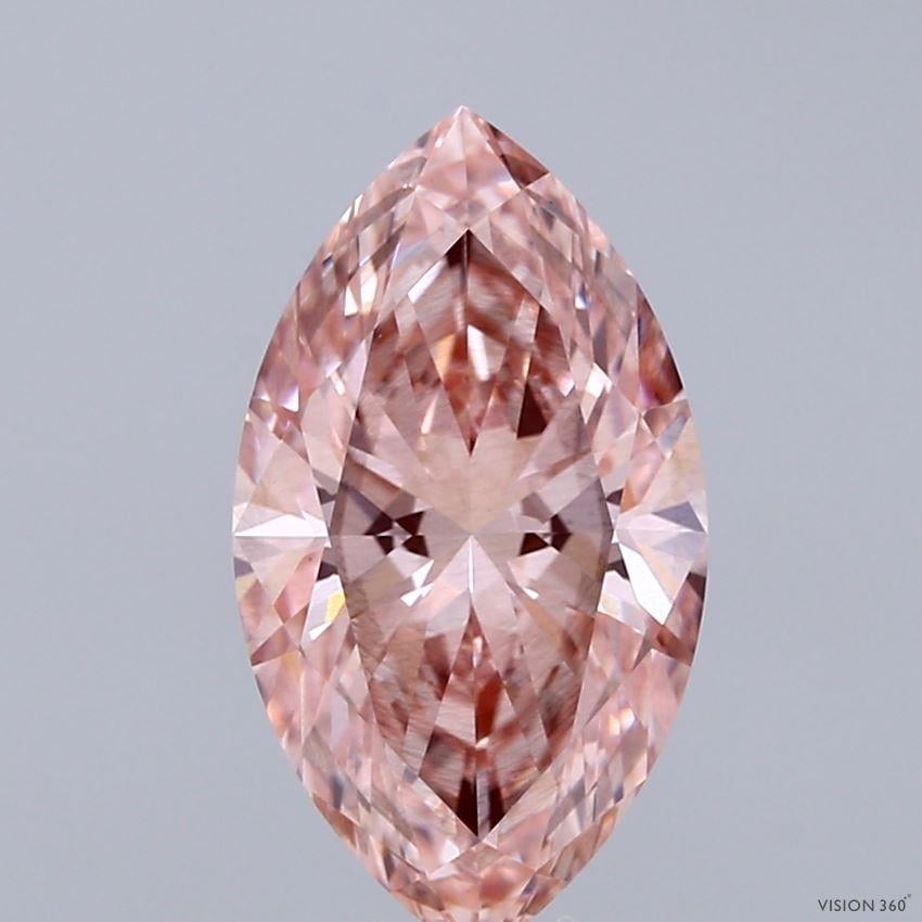 2.09 Ct. Fancy Intense Pink Marquise Lab Grown Diamond