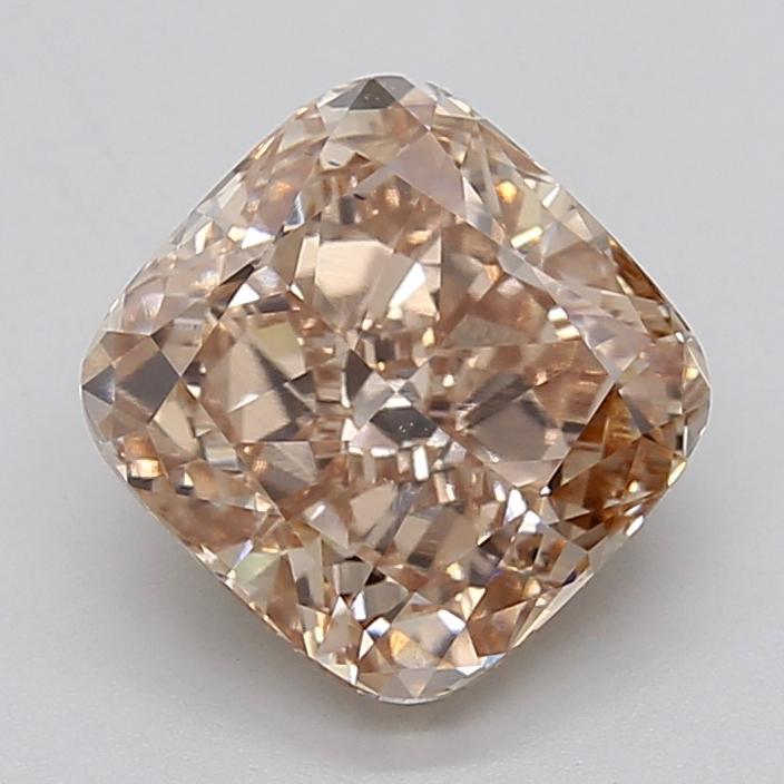 4.02 Ct. Fancy Light  Brown Cushion Lab Grown Diamond