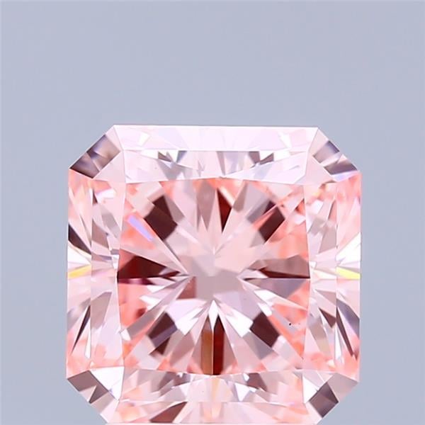 3.06 Ct. Fancy Vivid Pink Radiant Lab Grown Diamond