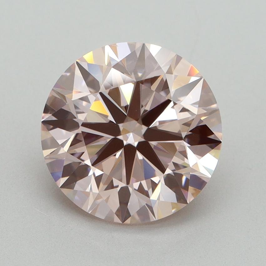 3.31 Ct. Fancy Intense Pink Round Lab Grown Diamond