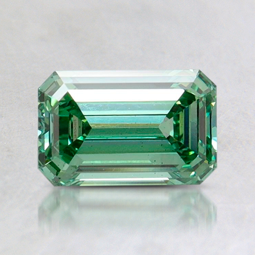 1.01 Ct. Fancy Intense Pacific Green Emerald Lab Grown Diamond